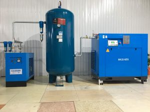 Hệ thống máy nén khí trục vít kaishan BK22-8ZG