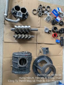 Thay bi đầu nén tại tiến Phương- các chi tiết được sắp xếp gọn gàng chỉn chu