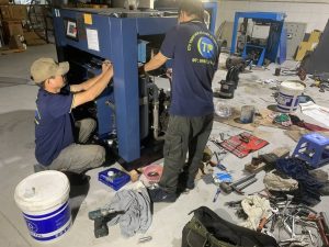 Thay bi đầu nén  -kỹ thuật kiểm tra hoàn thiện máy